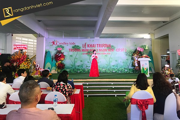 khai trương mâm non 3 ngọn nến