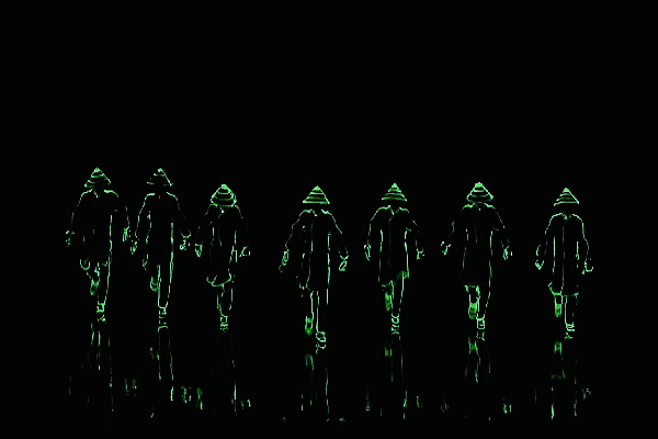 nhảy với đèn led sự kiện tất niên