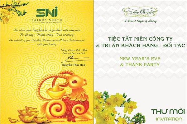 thư mời tất niên công ty